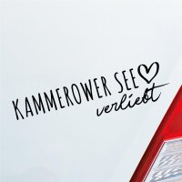 Kammerower See verliebt Herz See Liebe Car Auto Aufkleber Sticker Heckscheibenaufkleber
