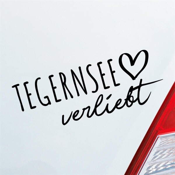 Tegernsee verliebt Herz See Sea Liebe Car Auto Aufkleber Sticker Heckscheibenaufkleber