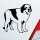 Bernhardiner Dog Tier Hund Auto Aufkleber Sticker Heckscheibenaufkleber