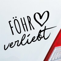 Föhr verliebt Herz Insel Nordsee Liebe Car Auto...