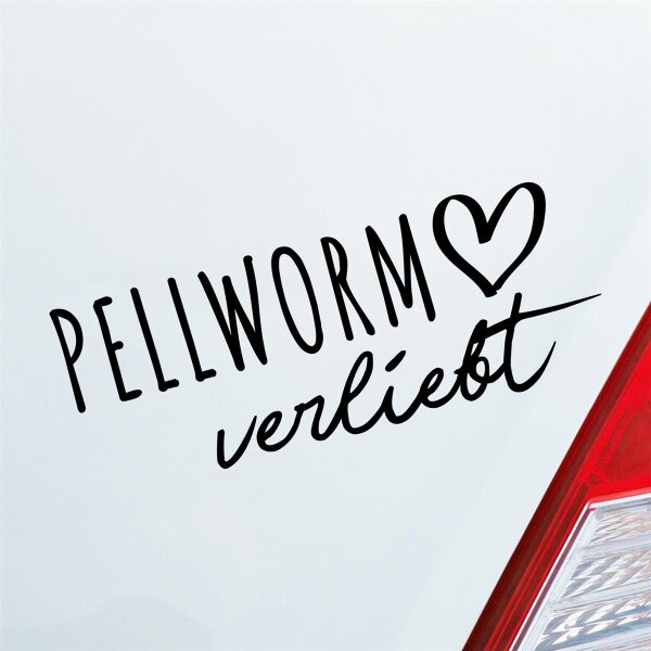 Pellworm verliebt Herz Insel Nordsee Liebe Car Auto Aufkleber Sticker Heckscheibenaufkleber