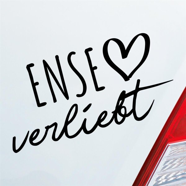 Ense verliebt Herz Gemeinde Liebe Car Auto Aufkleber Sticker Heckscheibenaufkleber