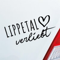 Lippetal verliebt Herz Gemeinde Liebe Car Auto Aufkleber...