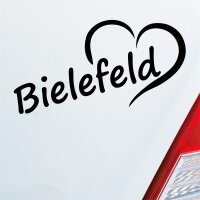 Auto Aufkleber Bielefeld Herz Stadt City Liebe Love Heart...