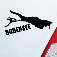 Bodensee See Deutschland Urlaub Auto Aufkleber Sticker Heckscheibenaufkleber