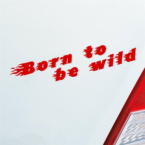 Born to be Wild Motorrad Roller KFZ Auto Aufkleber Sticker Heckscheibenaufkleber