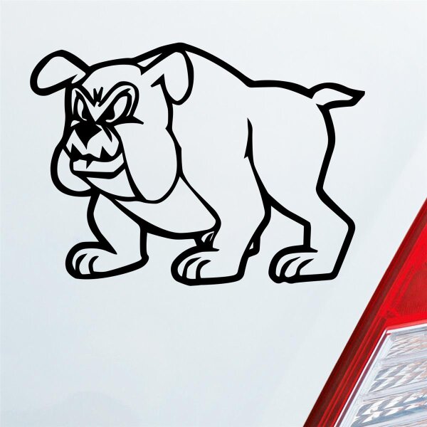 Bulldogge Boxer Magnat Tuning Dog Hund Tier Auto Aufkleber Sticker Heckscheibenaufkleber