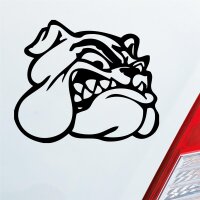 Bulldogge Hund Tier Animal Dogge Auto Aufkleber Sticker Heckscheibenaufkleber