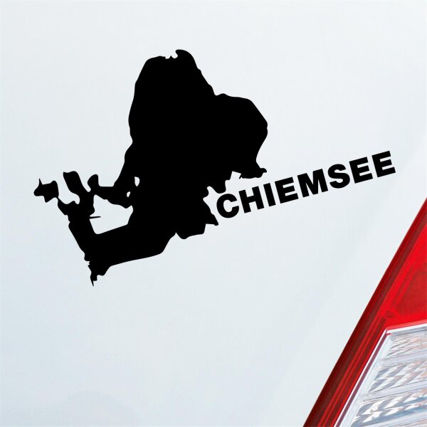 Chiemsee See Deutschland Urlaub Auto Aufkleber Sticker Heckscheibenaufkleber
