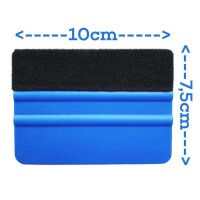 Filzrakel Blau 10x7,5cm 1 Stück
