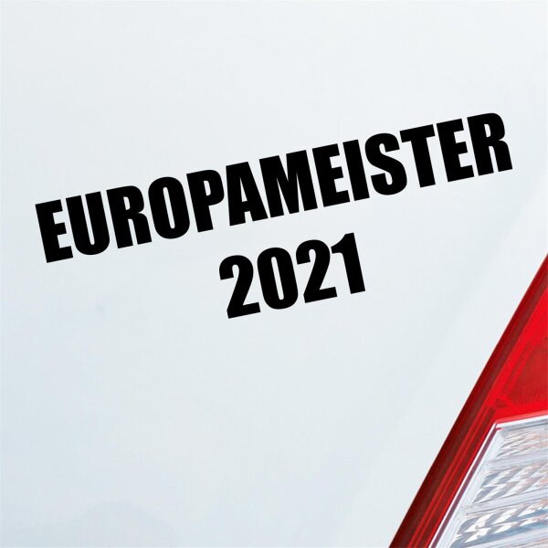 Auto Aufkleber Fußball Europameister 2021 Fun Sticker Heckscheibenaufkleber Autoaufkleber