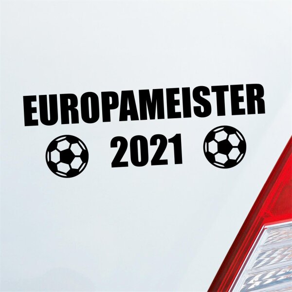 Auto Aufkleber Fußball Europameister 2021 Ball Fun Sticker Heckscheibenaufkleber Autoaufkleber