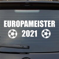 Heckscheibenaufkleber Fußball Europameister 2021...