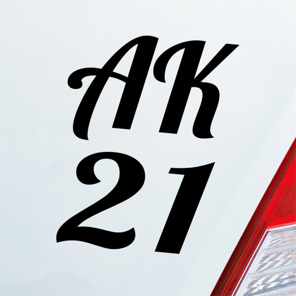 Auto Aufkleber AK21 Abschluss Klasse 2021 Fun Sticker Heckscheibenaufkleber Autoaufkleber