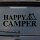 Heckscheibenaufkleber Happy Camper Zelt Fun Sticker Auto-Aufkleber