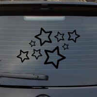 Heckscheibenaufkleber Sterne Stars Fun Sticker...