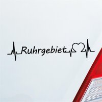 Auto Aufkleber Ruhrgebiet Puls Herzschlag Fun Sticker...