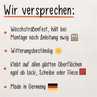 Heckscheibenaufkleber Nordfriesland Puls Herzschlag Fun Sticker Auto-Aufkleber mit Ferien Region Motiv