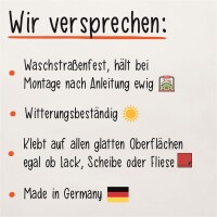 Heckscheibenaufkleber Münsterland Puls Herzschlag Fun Sticker Auto-Aufkleber mit Ferien Region Motiv