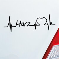 Auto Aufkleber Harz Puls Herzschlag Fun Sticker...