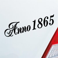 Deko Home ANNO 1865 Vintage Auto Aufkleber Sticker...