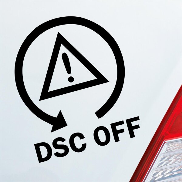 DSC OFF Symbol Fun Drift Tuning Auto Aufkleber Sticker Heckscheibenaufkleber