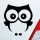 Eule Owl Vogel Bird Uhu süß Tier Musik Auto Aufkleber Sticker Heckscheibenaufkleber