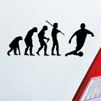 Evolution Fussball Sport Fußball Soccer Auto Aufkleber Sticker Heckscheibenaufkleber