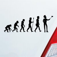 Evolution Selfie Stick Handy Entwicklung Darwin FUN Auto Aufkleber Sticker Heckscheibenaufkleber