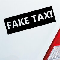 Fake Taxi Car Schriftzug Auto Aufkleber Sticker Heckscheibenaufkleber