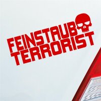Feinstaub Terrorist Tuning Auto Aufkleber Sticker...