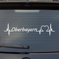 Oberbayern Puls Herzschlag Fun Sticker Auto-Aufkleber mit...