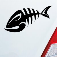 Fisch Gräte Kräte Fun Tuning Auto Aufkleber Sticker Heckscheibenaufkleber