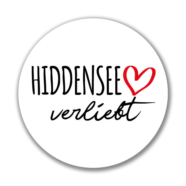 Aufkleber Hiddensee verliebt Sticker