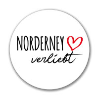 Aufkleber Norderney verliebt Sticker