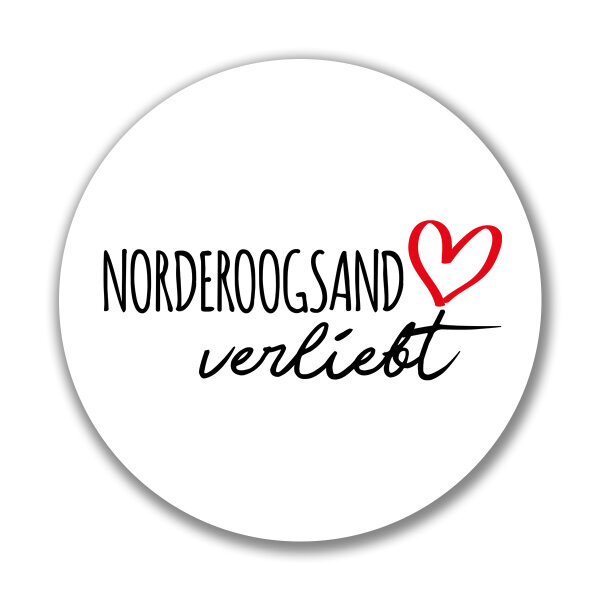 Aufkleber Norderoogsand verliebt Sticker