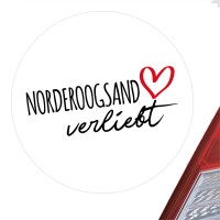 Aufkleber Norderoogsand verliebt Sticker