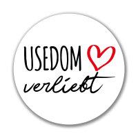 Aufkleber Usedom verliebt Sticker