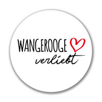 Aufkleber Wangerooge verliebt Sticker