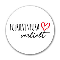 Aufkleber Fuerteventura verliebt Sticker