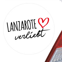Aufkleber Lanzarote verliebt Sticker