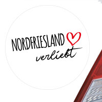 Aufkleber Nordfriesland verliebt Sticker 10cm
