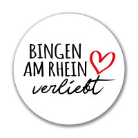 Aufkleber Bingen am Rhein verliebt Sticker 10cm