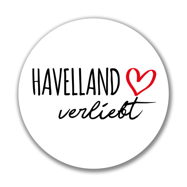 Aufkleber Havelland verliebt Sticker 10cm
