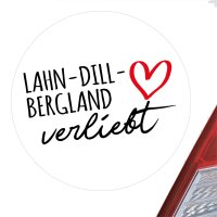 Aufkleber Lahn-Dill-Bergland verliebt Sticker 10cm