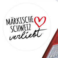 Aufkleber Märkische Schweiz verliebt Sticker 10cm