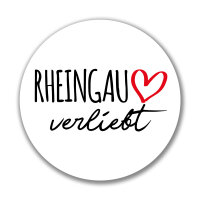 Aufkleber Rheingau verliebt Sticker 10cm