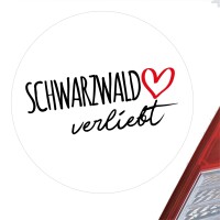 Aufkleber Schwarzwald verliebt Sticker 10cm