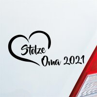 Stolze Oma 2021 Herz Fun Sticker Heckscheibenaufkleber...