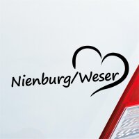 Nienburg Weser Herz Puls Herzschlag Fun Sticker...